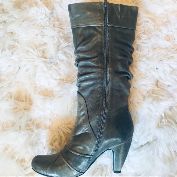 Miz Mooz Sunrise Mid Calf Leather Boots 2.5” heel Womens 8 - Picture 6 of 12